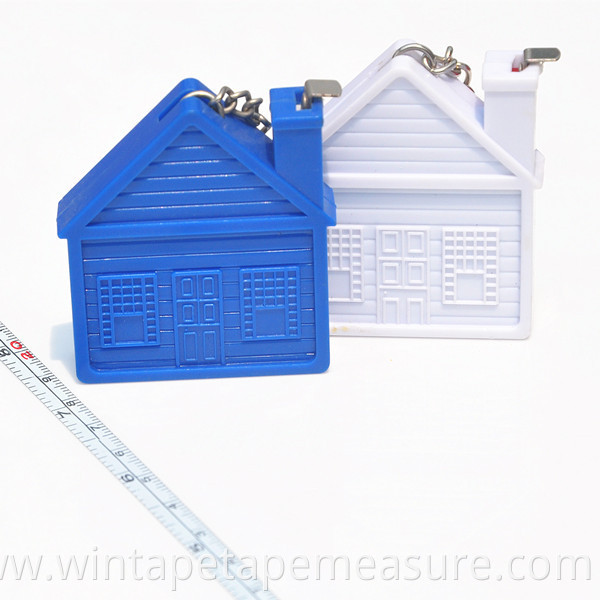 100cm/39inch keychain house steel ruler 1m eco-friendly types of tape measures manufacturer with your logo